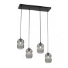 LAMPA WISZĄCA SZKLANA NOWOCZESNA EMIBIG VERDI 4 BL GRAFIT oprawa oświetleniowa