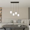 LAMPA WISZĄCA SZKLANA NOWOCZESNA EMIBIG VERDI 4 BL OPAL oprawa oświetleniowa