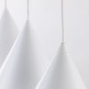 TK LIGHTING LAMPA CONO WHITE LAMPA WISZĄCA 3 LISTWA