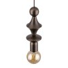 TOWER BROWN LAMPA WISZACA 1XE27