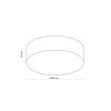 TK LIGHTING RONDO WHITE 1086 LAMPA SUFITOWA PLAFON BIAŁY 45CM