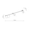 VOX 4 X GU10 / G9 LAMPA SUFITOWA PODTYNKOWA