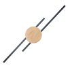 TK LIGHTING JAVA BLACK WOOD 1369 KINKIET METALOWY CZARNY Z DREWNEM NOWOCZESNY LED