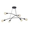 TK LIGHTING HELIX BLACK LAMPA WISZĄCA 6 PŁ