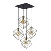 TK LIGHTING ALAMBRE 2778 LAMPA WISZĄCA CZARNO ZŁOTA DRUCIANA METALOWA