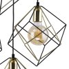 TK LIGHTING ALAMBRE 2778 LAMPA WISZĄCA CZARNO ZŁOTA DRUCIANA METALOWA