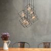 TK LIGHTING ALAMBRE 2779 LAMPA WISZĄCA  CZARNO ZŁOTA DRUCIANA METALOWA