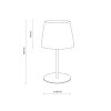TK LIGHTING MAJA BLACK 2936 LAMPKA NOCNA CZARNA Z CZARNYM ABAŻUREM