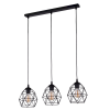 TK LIGHTING 3191 GALAXY BLACK LAMPA WISZĄCA NA LISTWIE CZARNA DRUCIANA