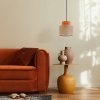 TK LIGHTING LAMPA Z ABAŻUREM DUO JUTA ORANGE LAMPA WISZACA 1