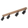 TK LIGHTING TOP WOOD BLACK LAMPA SUFITOWA 4 PŁ