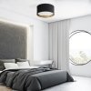 TK LIGHTING BILBAO BLACK/GOLD 3376 LAMPA SUFITOWA PLAFON CZARNO ZŁOTY ABAŻUR 45CM DO SYPIALNI SALONU