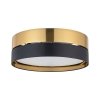 TK LIGHTING HILTON BLACK/GOLD 4180  LAMPA SUFITOWA PLAFON CZARNO ZŁOTY ABAŻUR DUŻY 45CM