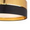 TK LIGHTING HILTON BLACK/GOLD 4180  LAMPA SUFITOWA PLAFON CZARNO ZŁOTY ABAŻUR DUŻY 45CM
