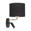 TK LIGHTING RICHI BLACK/GOLD 4234 KINKIET CZARNO ZŁOTY DO CZYTANIA DO SYPIALNI Z WŁĄCZNIKIEM