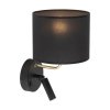 TK LIGHTING RICHI BLACK/GOLD 4234 KINKIET CZARNO ZŁOTY DO CZYTANIA DO SYPIALNI Z WŁĄCZNIKIEM