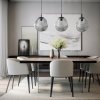 TK LIGHTING SOL GRAPHITE 4264 LAMPA WISZĄCA KLOSZ GRAFITOWY NIEREGULARNY KSZTAŁT KLOSZA