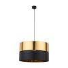 TK LIGHTING HILTON BLACK/GOLD 4346 LAMPA WISZĄCA CZARNO ZŁOTY ABAŻUR