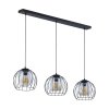 TK LIGHTING UNIVERSO 4483 BLACK LAMPA WISZĄCA CZARNA DRUCIANA Z KLOSZEM