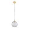 TK LIGHTING CADIX GOLD 4609 LAMPA WISZĄCA ZŁOTA SZKLANA KULA 20CM