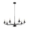 TK LIGHTING LIMAL 4613 LAMPA WISZĄCA ŻYRANDOL ŚWIECZNIKOWY CZARNY KLASYCZNY