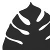 TK LIGHTING MONSTERA BLACK 4666 KINKIET LIŚĆ CZARNY DEKORACYJNY