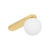 TK LIGHTING BIANCA GOLD 4698 LAMPA SUFITOWA PLAFON ZŁOTY KLOSZ SZKLANA KULA BIAŁA