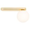 TK LIGHTING BIANCA GOLD 4698 LAMPA SUFITOWA PLAFON ZŁOTY KLOSZ SZKLANA KULA BIAŁA
