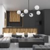 TK LIGHTING SARIUS BLACK 4732 LAMPA SUFITOWA WISZĄCA CZARNA SZKLANE KULE BIAŁE MLECZNE
