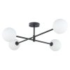 TK LIGHTING SARIUS BLACK 4735 LAMPA SUFITOWA CZARNA BIAŁE KULE SZKLANE MLECZNE