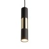 TK LIGHTING VIVIEN BLACK/GOLD 4756 LAMPA WISZĄCA CZARNO ZŁOTA TUBA NAD STÓŁ