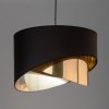 TK LIGHTING GRANT BLACK 4823 LAMPA WISZĄCA CZARNO ZŁOTA Z ABAŻUREM