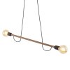 TK LIGHTING HELIX WOOD ORZECH LAMPA WISZACA 2 PŁ