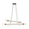 TK LIGHTING HELIX WOOD ORZECH LAMPA WISZĄCA 4 PŁ
