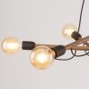 TK LIGHTING HELIX WOOD ORZECH LAMPA WISZĄCA 6 PŁ