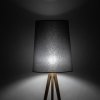TK LIGHTING WALZ GRAY 5046 LAMPA PODŁOGOWA DREWNIANA TRÓJNÓG Z ABAŻUREM SZARYM