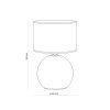 TK LIGHTING PALLA BLACK 5080 LAMPKA NOCNA CZARNA SZKLANA Z ABAŻUREM
