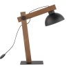 TK LIGHTING OSLO ORZECH 5345 LAMPKA NOCNA STOŁOWA BIURKOWA DREWNIANA CZARNA W STYLU INDUSTRIALNYM LOFT