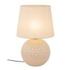 TK LIGHTING SANTANA ECRU 5591 LAMPKA NOCNA SZKLANA BEŻOWWA ECRU  Z ABAŻUREM