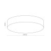 TK LIGHTING RONDO LINEN 5638 LAMPA SUFITOWA FLAFON DUŻY ABAŻUR LNIANY NATURAL EKO