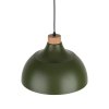 TK LIGHTING CAP GREEN 5665 LAMPA WISZĄCA ZIELONA Z DREWNEM NAD STÓŁ
