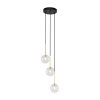 TK LIGHTING LAMPA NILOS BLACK / GOLD LAMPA WISZACA 3PŁ