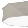 TK LIGHTING KANTOOR NATURE 6195 LAMPA SUFITOWA PLAFON DUŻY ABAŻUR NATURALNY MATERIAŁ LNIANY 52CM