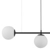 TK LIGHTING CELESTE 6218 LAMPA WISZĄCA CZARNA KLOSZE KULE BIAŁE