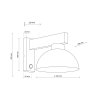 TK LIGHTING LAMPA OSLO BROWN KINKIET 1 PŁ