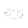 TK LIGHTING ALTEA BLACK LAMPA SUFITOWA 2 PŁ + ŻARÓWKI