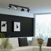 TK LIGHTING ALTEA BLACK LAMPA SUFITOWA 4 PŁ + ŻARÓWKI