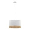 TK LIGHTING PAGLIA WHITE LAMPA WISZĄCA BIAŁA NATURAL EKO RATTAN