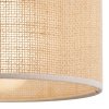 TK LIGHTING JUTA 6580 LAMPA WISZĄCA BRĄZOWA NATURALNA JUTA ABAŻUR 30CM