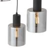 TK LIGHTING SIERRA BLACK 6655 LAMPA WISZĄCA CZARNA KLOSZE SZKLANE GRAFITOWE